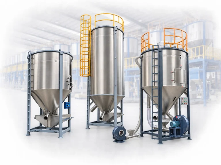 Plastic vertical silo mixer machine